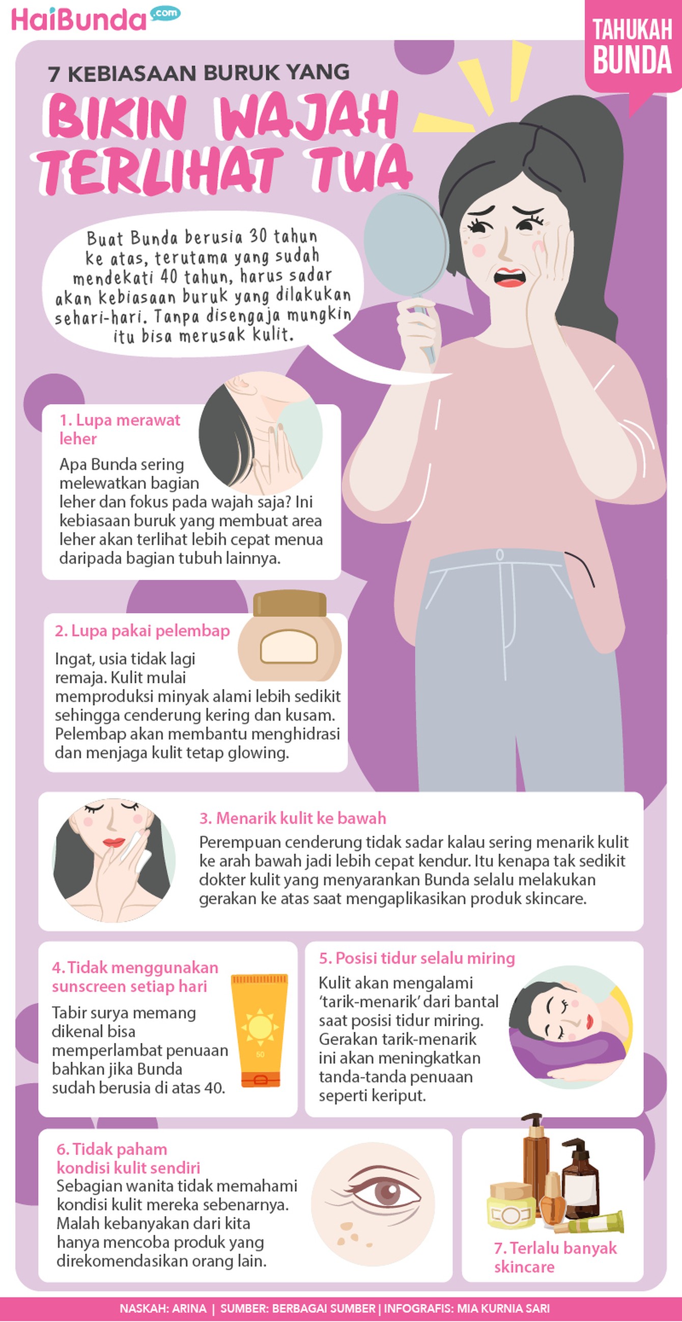 infografis kebiasaan buruk