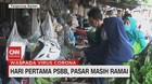 VIDEO: Hari Pertama PSBB di Tangerang, Pasar Masih Ramai