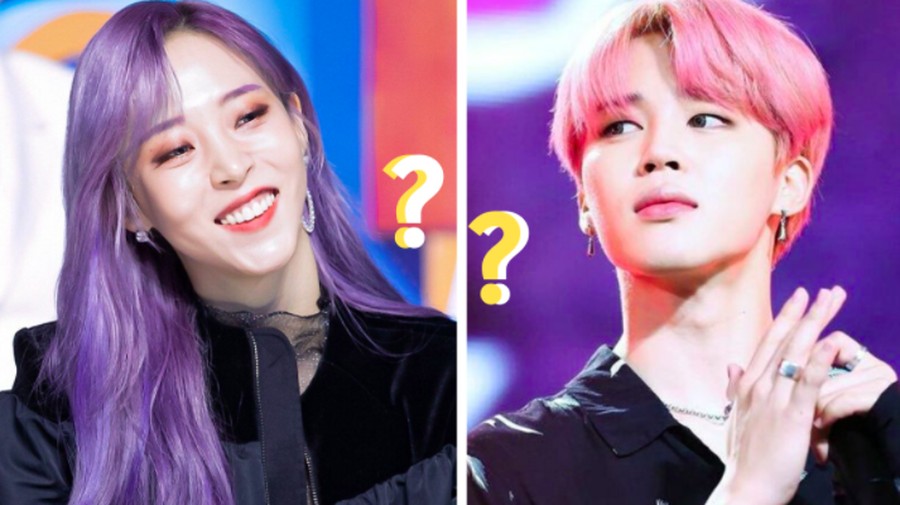 Moonbyul Mamamoo dan Jimin BTS Moonbyul Mamamoo dan Jimin BTS