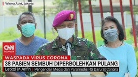 VIDEO: 38 Pasien Sembuh Diperbolehkan Pulang