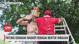 VIDEO: Patung Kenakan Masker Sebagai Bentuk Imbauan