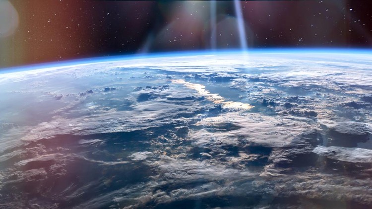 High altitude view of the Earth from space, blue planet with white clouds and deep black space. Elements of this image furnished by NASA.



/urls:

https://images.nasa.gov/details-iss047e137096.html,

https://images.nasa.gov/details-GSFC_20171208_Archive_e000127.html,

https://images.nasa.gov/details-iss013e78960.html,

https://images.nasa.gov/details-iss040e088891.html /