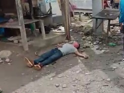 Viral Pria Tergeletak Saat Penyemprotan Disinfektan di Polman, Ini Faktanya