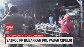 VIDEO: Satpol PP Bubarkan PKL Pasar Cipulir