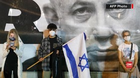 VIDEO: Demo Jaga Jarak Warga Israel untuk Menentang Netanyahu
