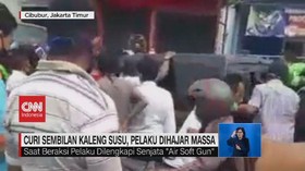 VIDEO: Curi 9 Kaleng Susu, Pelaku Dihajar Massa