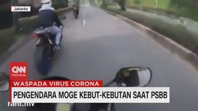 VIDEO: Pengendara Moge Kebut-kebutan Saat SBB