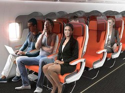 Desain Kursi Pesawat Setelah Corona Reda, Ada Sekat Kacanya