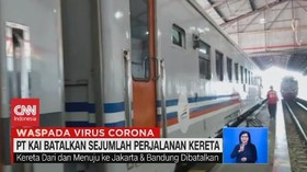 VIDEO: PT. KAI Batalkan Sejumlah Perjalanan Kereta