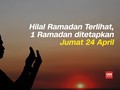 VIDEO: Hilal Terlihat, 1 Ramadan Jatuh Jumat 24 April