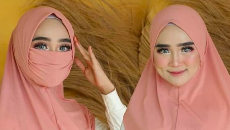 tren hijab anti corona