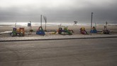 Hilangnya Wajah Ceria Taman Bermain di Dunia A children's playground is seen in