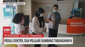 VIDEO: Peduli Dokter, Dua Pelajar Sumbang Tabungannya
