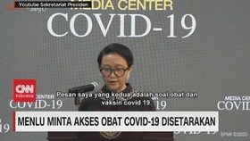 VIDEO: Menlu Minta Akses Obat Covid-19 Disetarakan