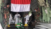 Pesawat Hercules TNI AU Pembawa Bantuan APD Peswat Hercules milik TNI AU yang membawa bantuan APD.