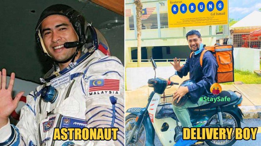 Astronot jadi kurir makanan Astronot jadi kurir makanan