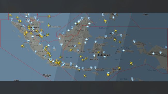 Foto Satelit Udara RI Sepi Usai Larangan Terbang Imbas Corona