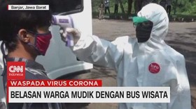 VIDEO: Belasan Warga Akali Mudik Dengan Bus Wisata