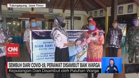 VIDEO: Sembuh Dari Covid-19, Perawat Disambut Baik Warga