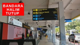 VIDEO: Bandara Halim Hentikan Semua Jadwal Penerbangan