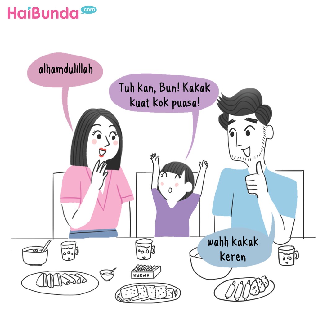 Kakak kuat puasa