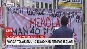 VIDEO: Warga Tolak SMU 40 Dijadikan Tempat Isolasi ODP