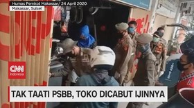 VIDEO: Tak Taati PSBB, Toko Dicabut Ijinnya