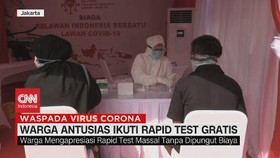 VIDEO: Digelar Gratis, Rapid Test Deteksi 13 Orang Positif