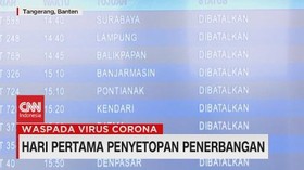 VIDEO: Hari Pertama Penyetopan Penerbangan