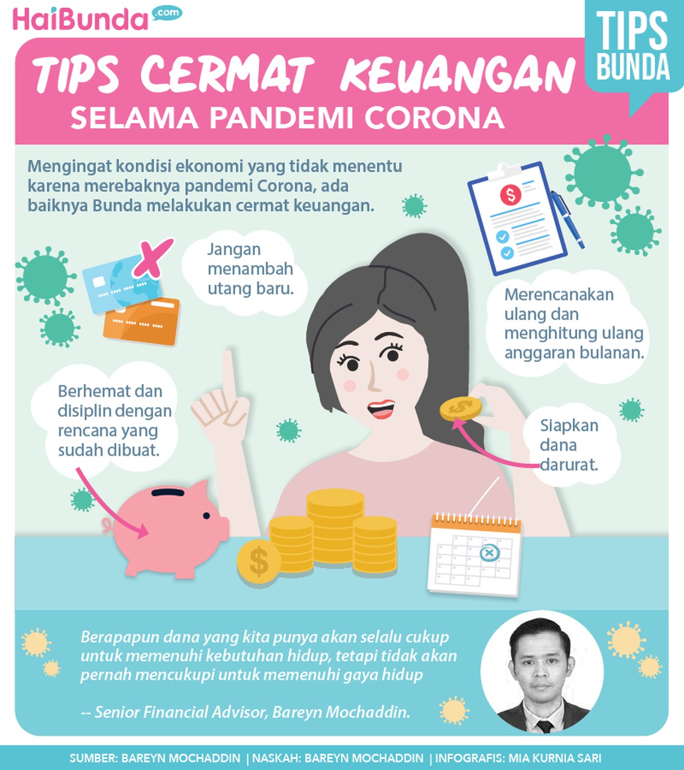 infografis tips keuangan