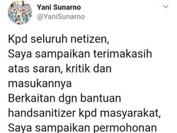 Bupati Klaten Minta Maaf Kasus Hand Sanitizer Berbalut Stiker Fotonya