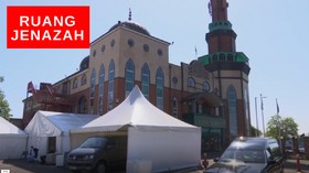 VIDEO: Halaman Masjid Diubah Jadi Ruang Jenazah
