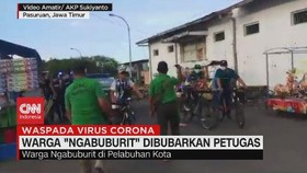 VIDEO: Warga 'Ngabuburit' Dibubarkan Petugas