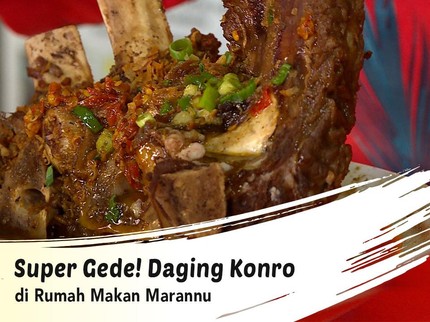 Super Gede! Daging Konro di Rumah Makan Marannu