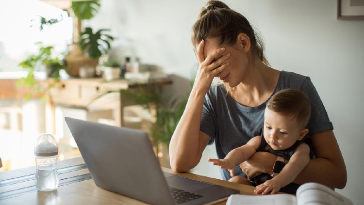 Ilustrasi work from home atau kerja dari rumah