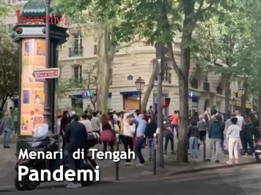 Viral, Warga Paris Menari di Jalan Langgar Lockdown
