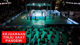 VIDEO: Pertandingan Tinju DIgelar Saat Pandemi Covid-19
