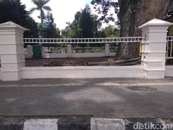 Penampakan Pagar Besi 10 Meter di Lapangan Merdeka Medan yang Hilang Dicuri