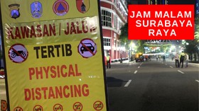 VIDEO: Polisi Berlakukan Jam Malam Di PSBB Surabaya Raya