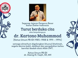 Mantan Ketua IDI Kartono Muhammad Meninggal Dunia