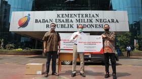Covid-19, Telkom Serahkan 44 Ventilator pada Yayasan BUMN