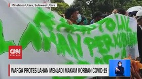 VIDEO: Warga Protes Lahan Menjadi Makam Korban Covid-19