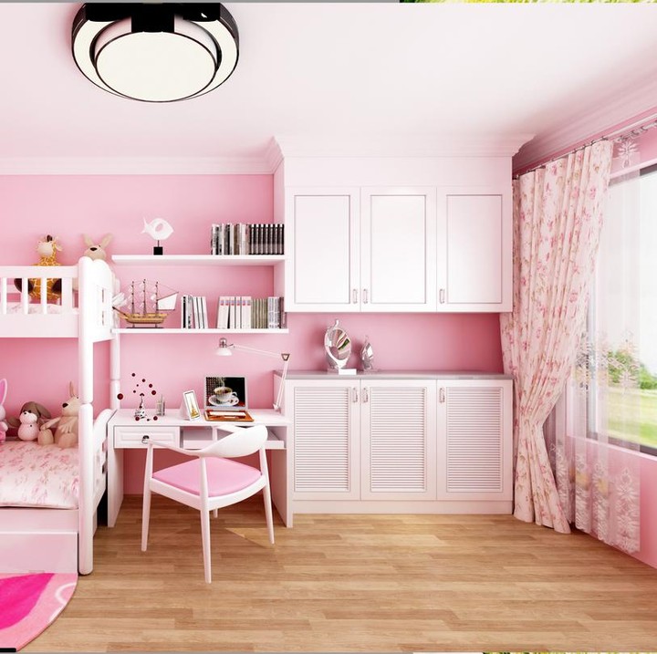 <div>Desain ini bisa jadi inspirasi jika Bunda punya gadis kecil yang menyukai warna pink. Dia pasti akan sangat betah di kamarnya. (Foto: Getty Images/iStockphoto/Explora_2005)</div>