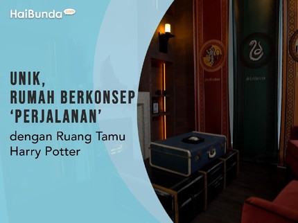 Unik, Rumah Berkonsep 'Perjalanan' dengan Ruang Tamu Harry Potter