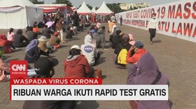 VIDEO: Ribuan Warga Ikuti Rapid Test Gratis