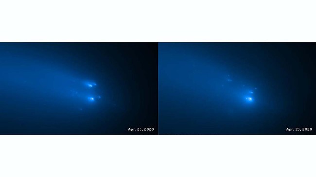 Teleskop Hubble Laporkan Komet Atlas Hancur Jadi 25 Bagian