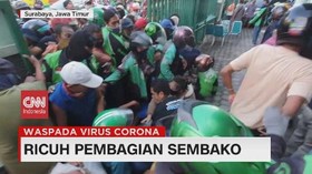 VIDEO: Pembagian Sembako di Surabaya Ricuh