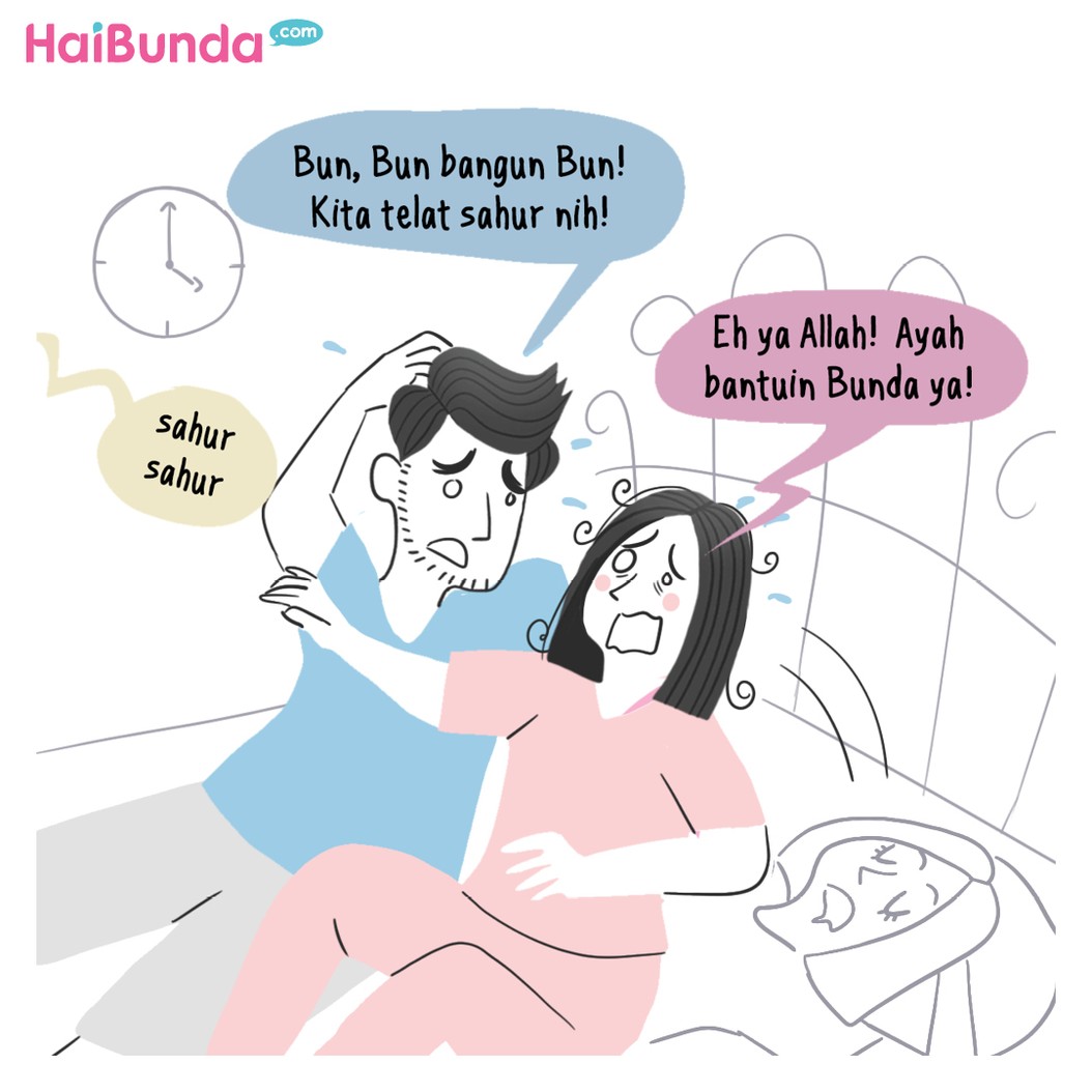 Komik HaiBunda Telat Sahur