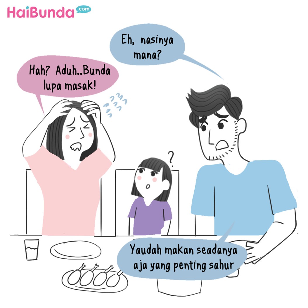 Komik HaiBunda Telat Sahur