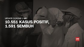 VIDEO: Kasus Positif Corona 10.551 per 1 Mei